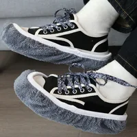 1/20pcs Microfiber Mop Pads Replacement Washable Reusable Shoe Cover Adjustable Elastic Band For Furniture Floor Window Cleaning 3