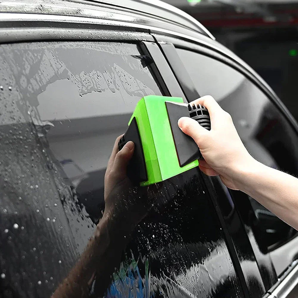 Soft Silicone Automobiles Windshield Window Glass Water Drying Blade Wiper Cleaning Scraper Tool Car Washing Tools Color Random