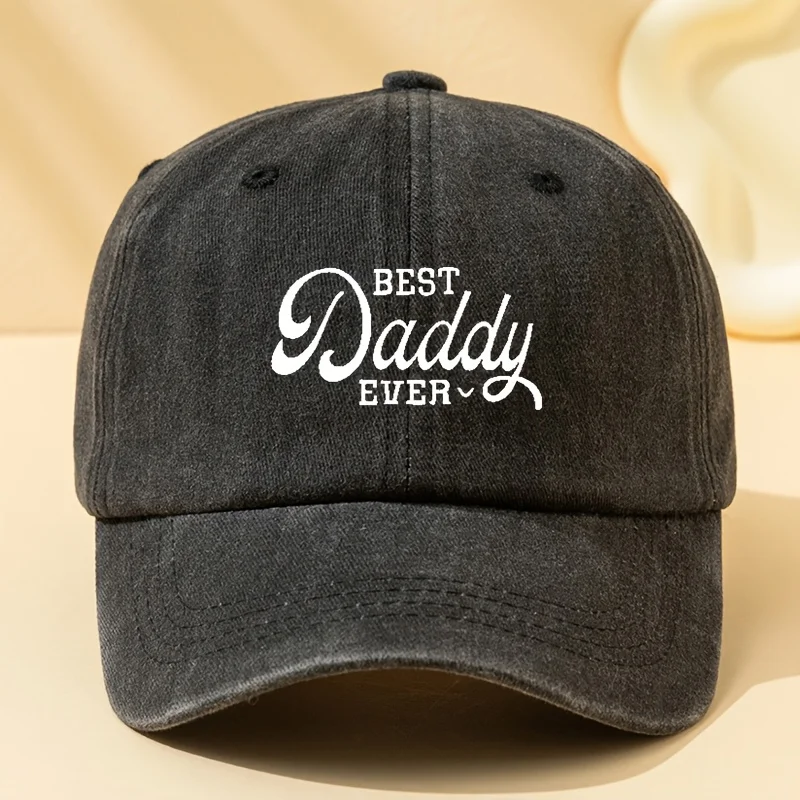 

Легкая дышащая уличная кепка - регулируемая бейсболка с надписью BEST Daddy EVER - унисекс кепка с изогнутым козырьком