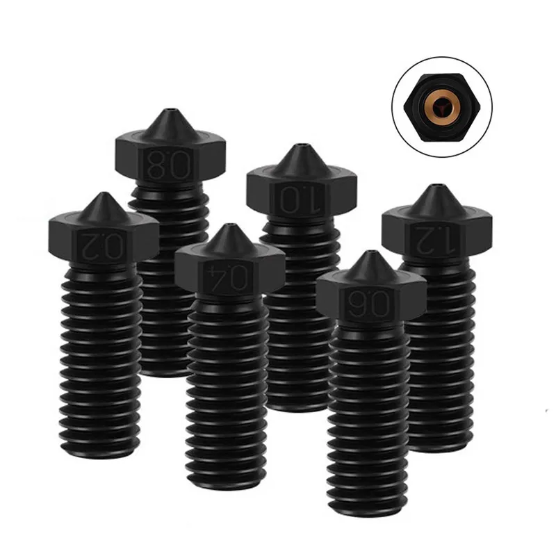 火山 CHT ノズル硬化鋼真鍮 3 穴ノズル E3D 火山 3D プリンタアクセサリー