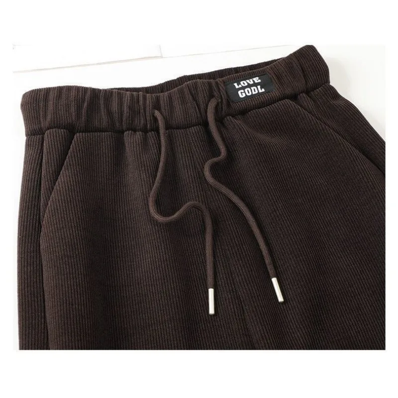 20265 Neue Herbst und Winter Lose Cord High-taille Casual Einfarbig Spitze-up Temperament Hüfte-bedeckende rock für Frauen