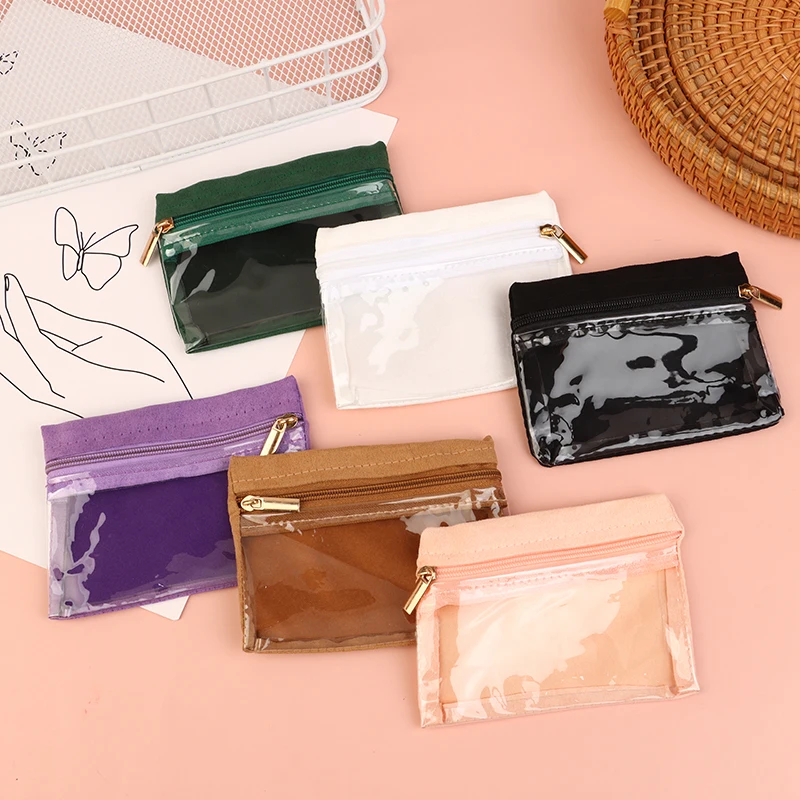 

Portable Velvet Jewelry Box Earrings Necklace Ring Bracelet Trinkets Accessory Zipper Pouch Travel Water-proof Dustproof Bag