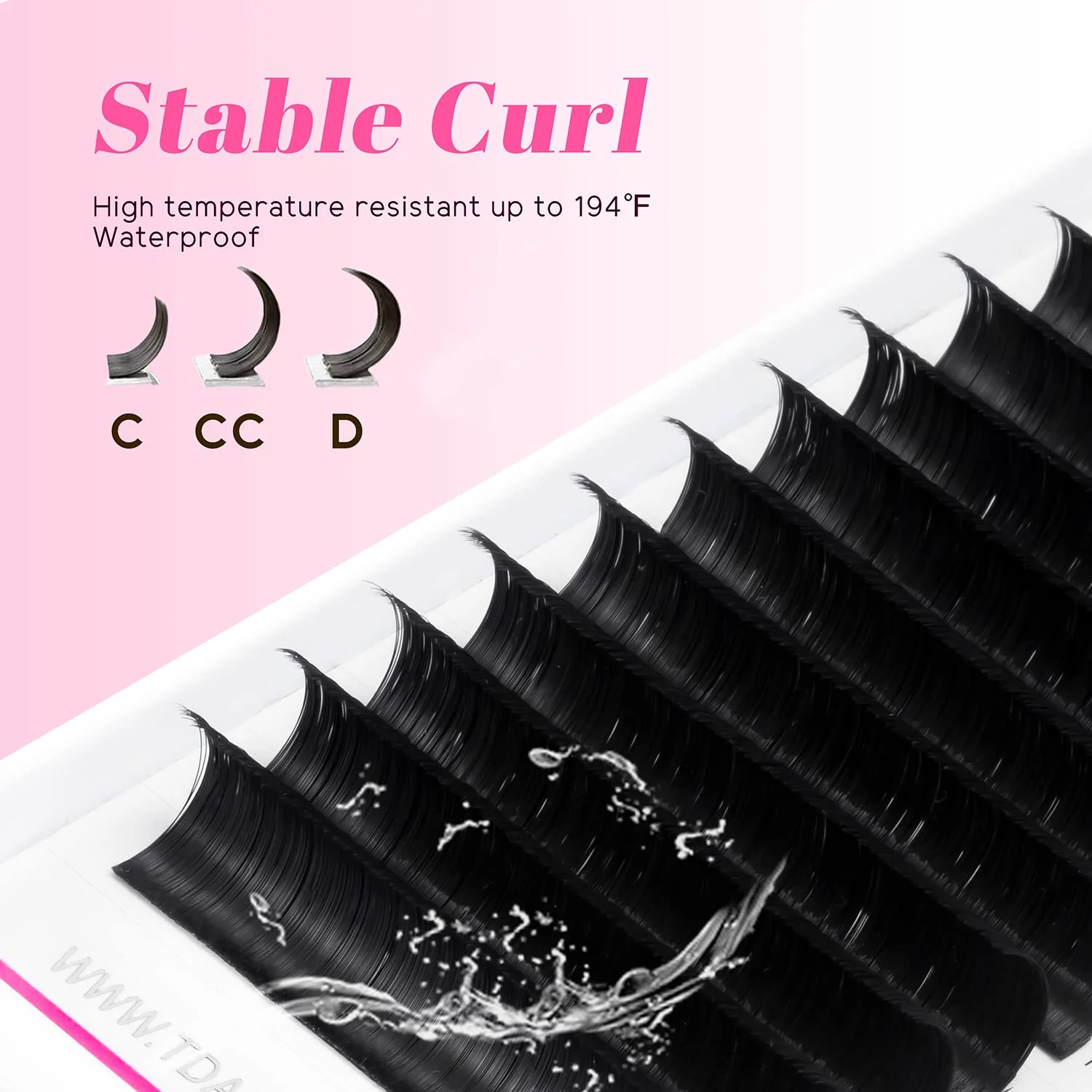 TDANCE Cashmere Lash Extensions Super Matte Black Classic Lash Extensions Individual Volume Lash for Professional Mink Lashes