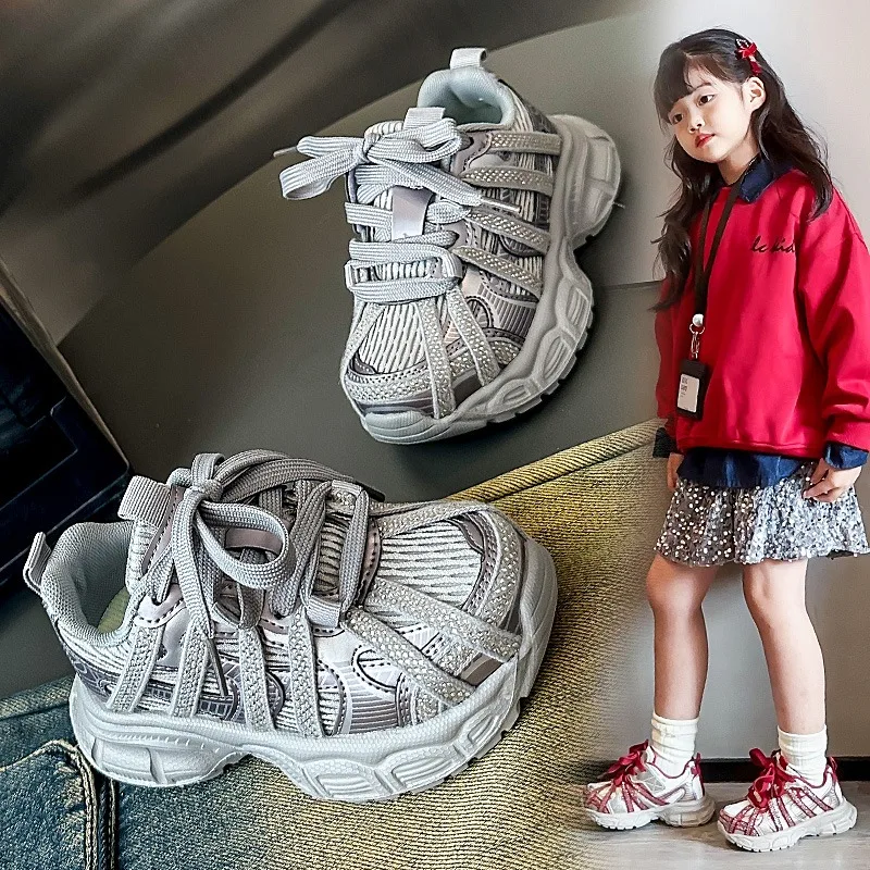 منصة أحذية رياضية غير رسمية 2025 جديد الخريف الاطفال احذية الجري لينة وحيد طوال اليوم الراحة الاطفال مدرسة في الهواء الطلق أحذية رياضية #2