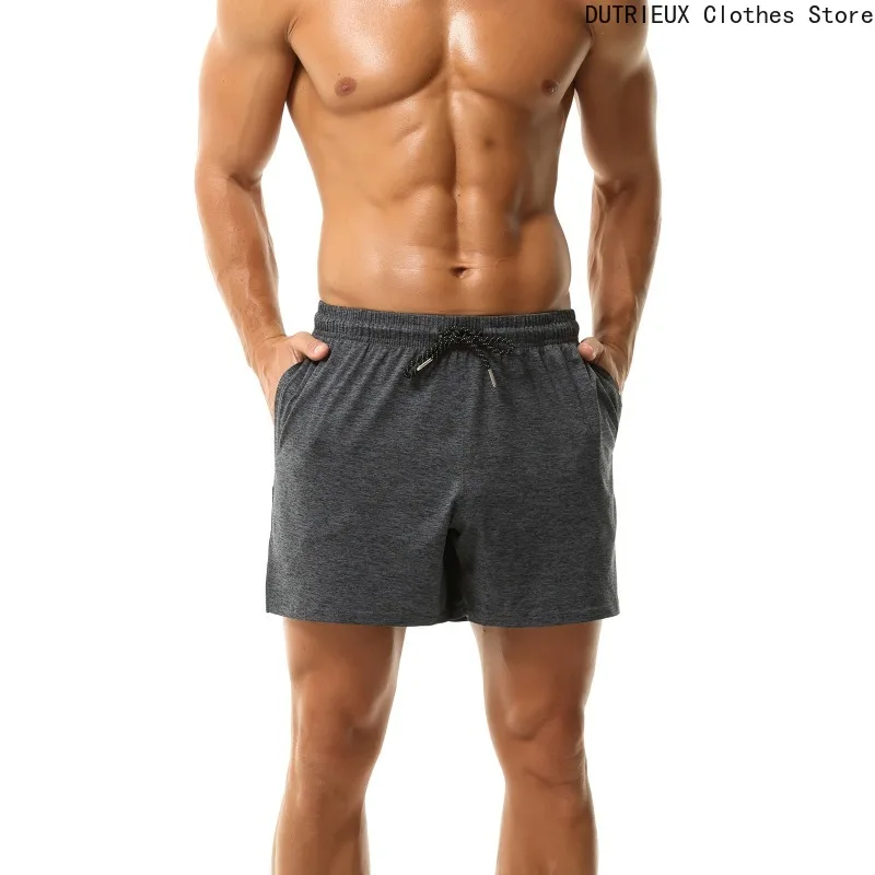 

Высококачественные мужские шорты, мягкие удобные повседневные шорты с карманами, мужские модные шорты для спорта и фитнеса, домашние спальные брюки