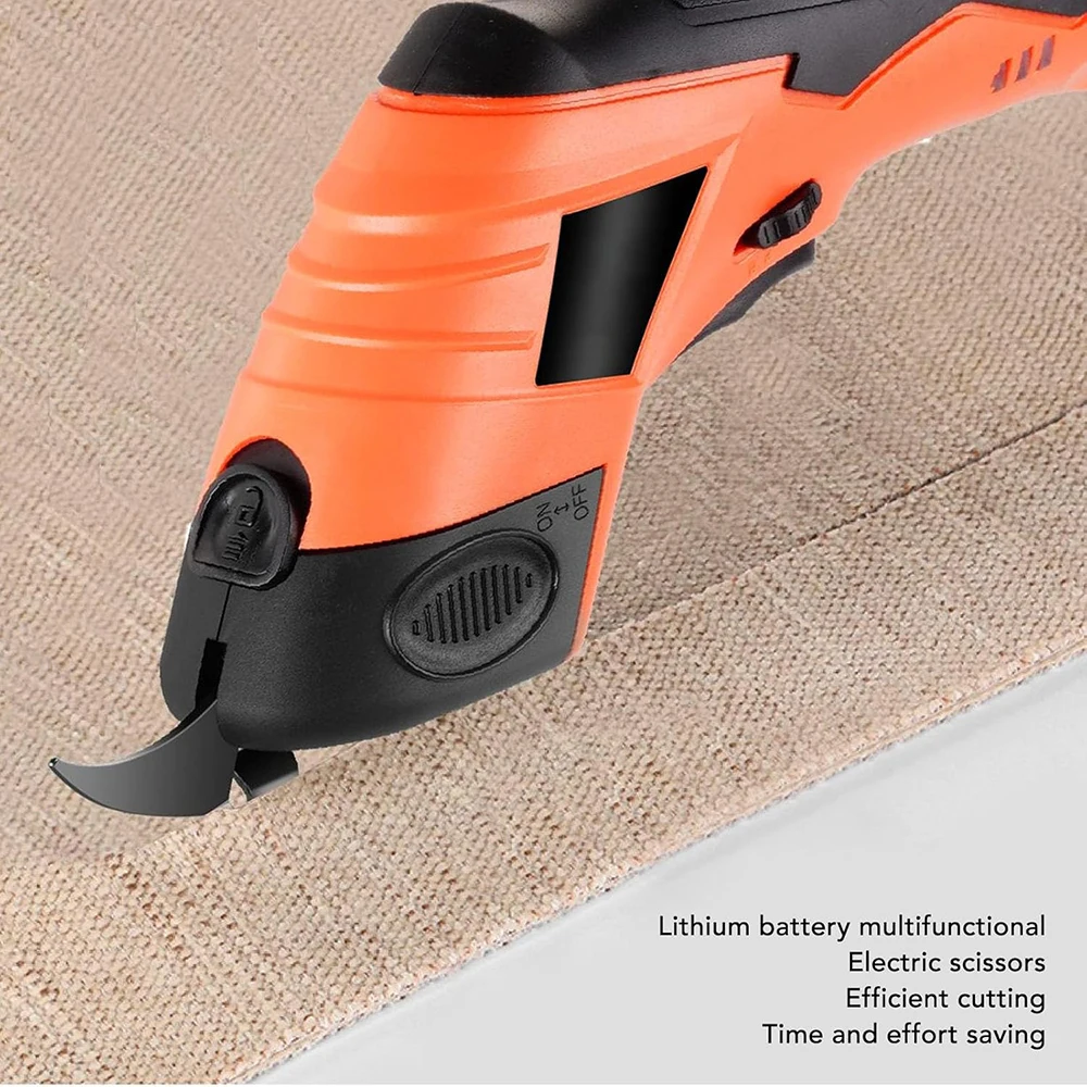 Ciseaux électriques 4V, tondeuses de tailleur professionnelles, outils de coupe de tissu, de cuir et de carton, lames en acier au manganèse, ciseaux électriques rechargeables USB domestiques, lames remplaçables