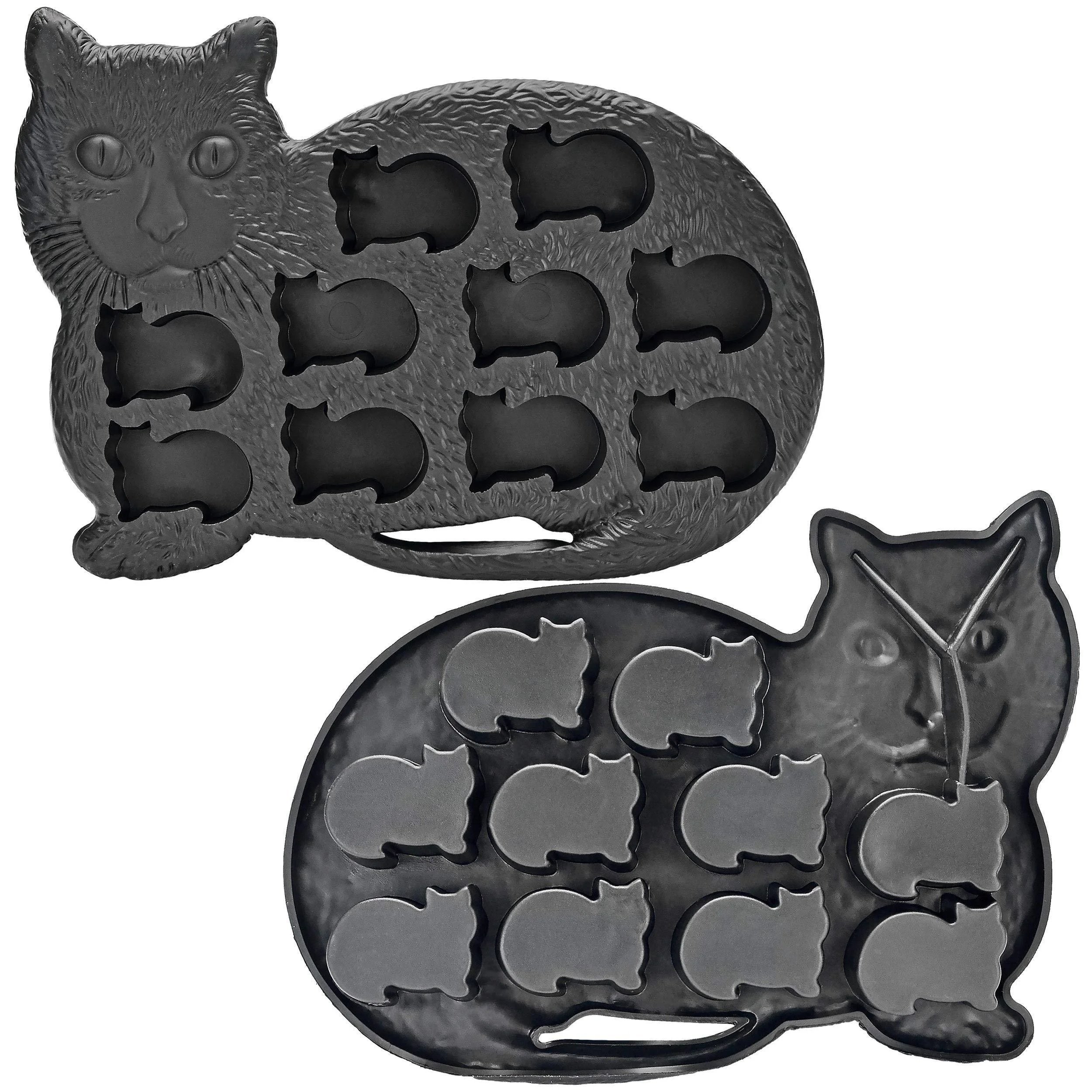 1pc Cat Shaped Ice Cube Tray Fairly Odd Novelties Mold Fun & Cute Animal Mold Multifunctional Ice Mold For Cocktails Beer