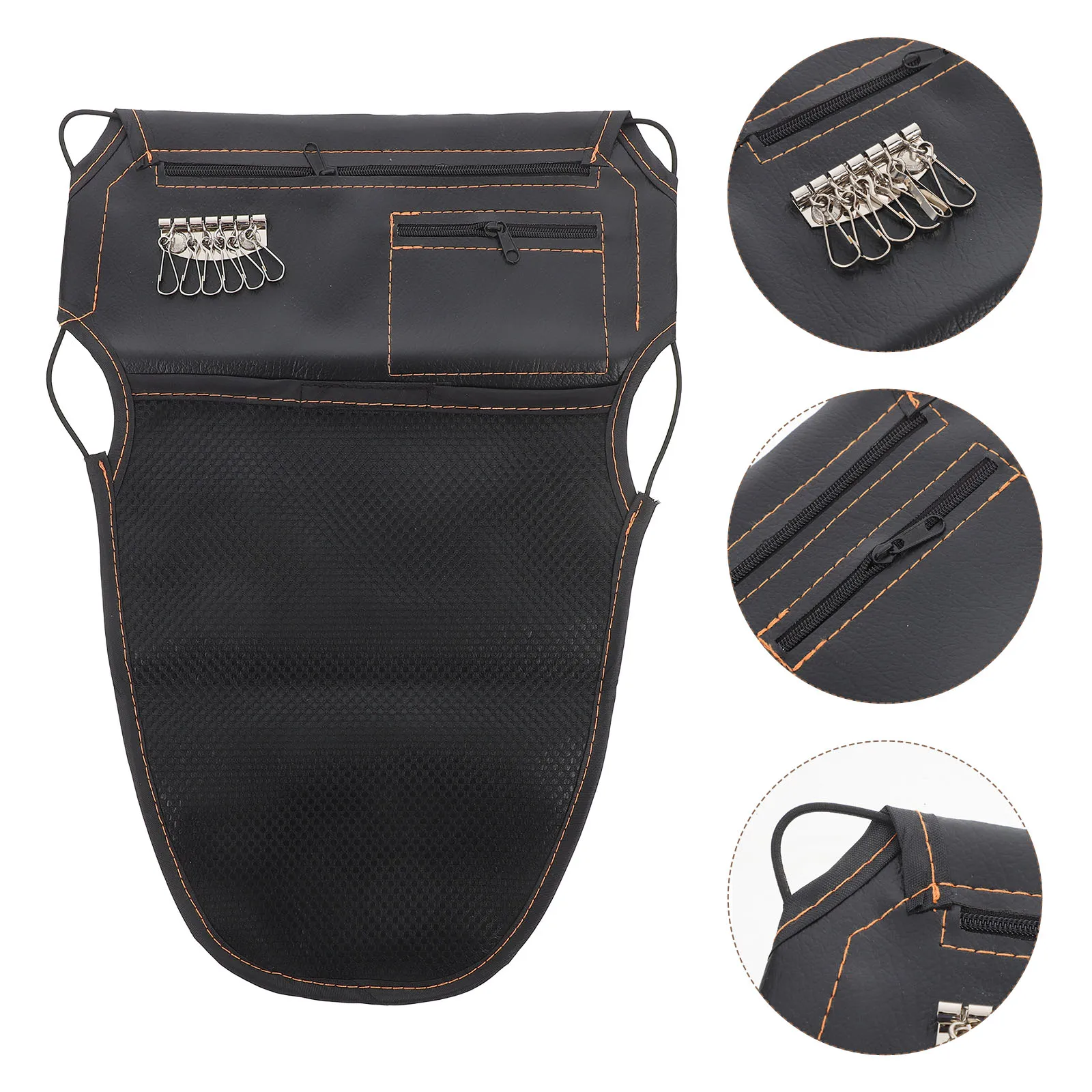 

Motorcycle Under Seat Storage Scooter Bag Front Tool Organizer Back Seat Pouch Durable Pu Metal Large Capacity Easy Install