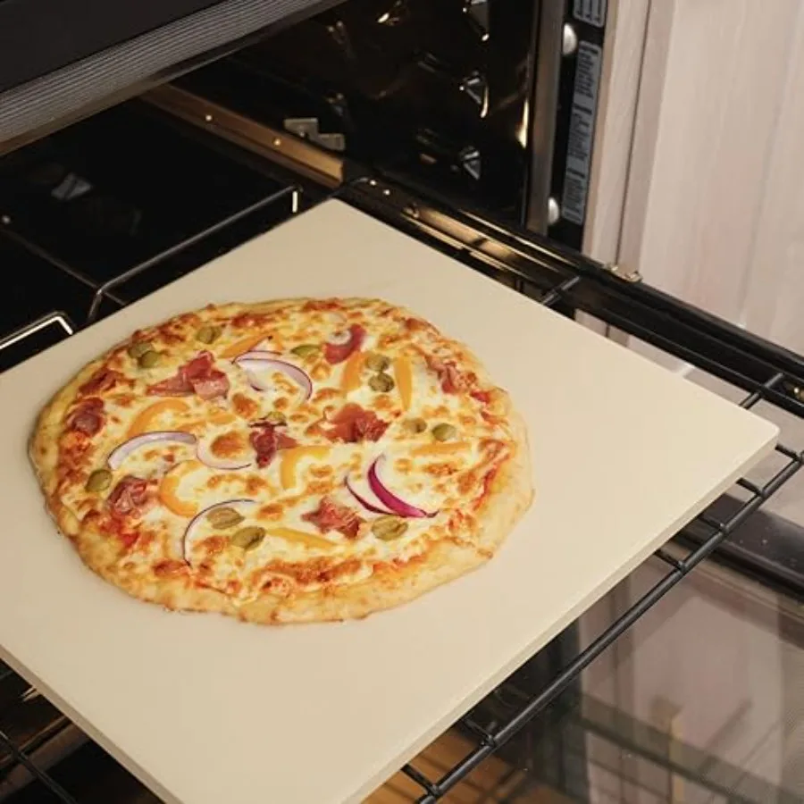 Pizza Kitchen Rectangular Pizza for Oven and Grill, 14x16-Inch