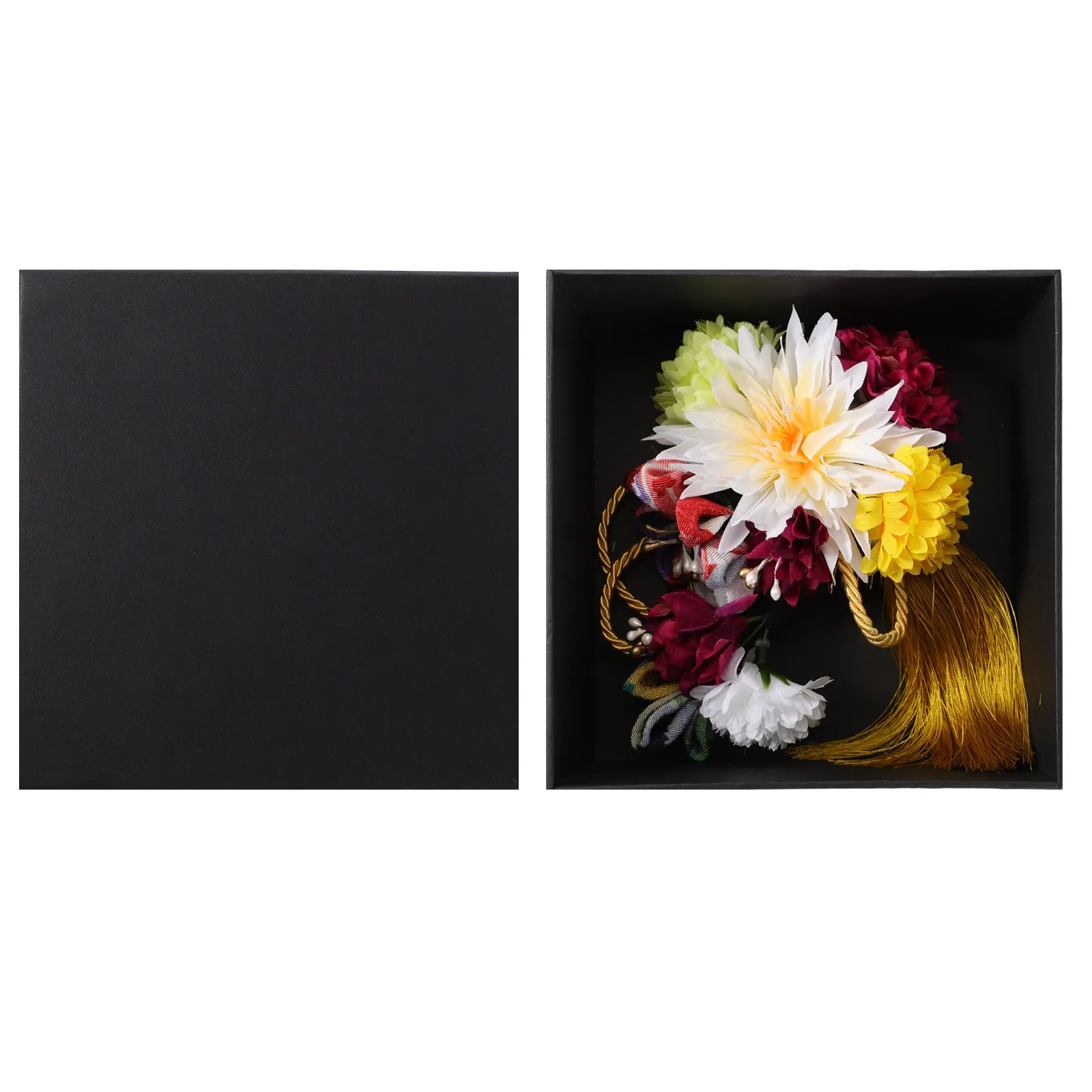 

2 шт. Элегантные гребни для волос с цветами и кисточками в японском стиле, свадебные аксессуары, заколки-гребни в японском стиле