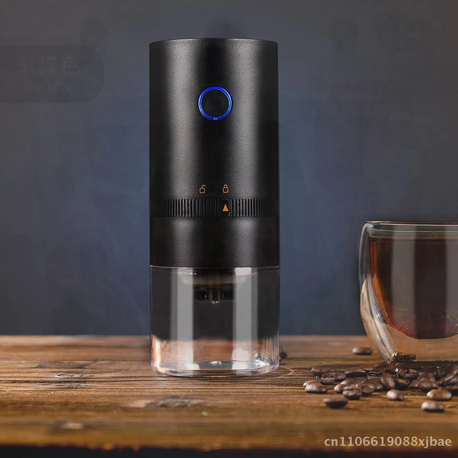 

Портативная USB перезаряжаемая электрическая кофемолка, креативный стиль, сплошной цвет, черный, белый цвет, керамический шлифовальный сердечник для офиса и дома