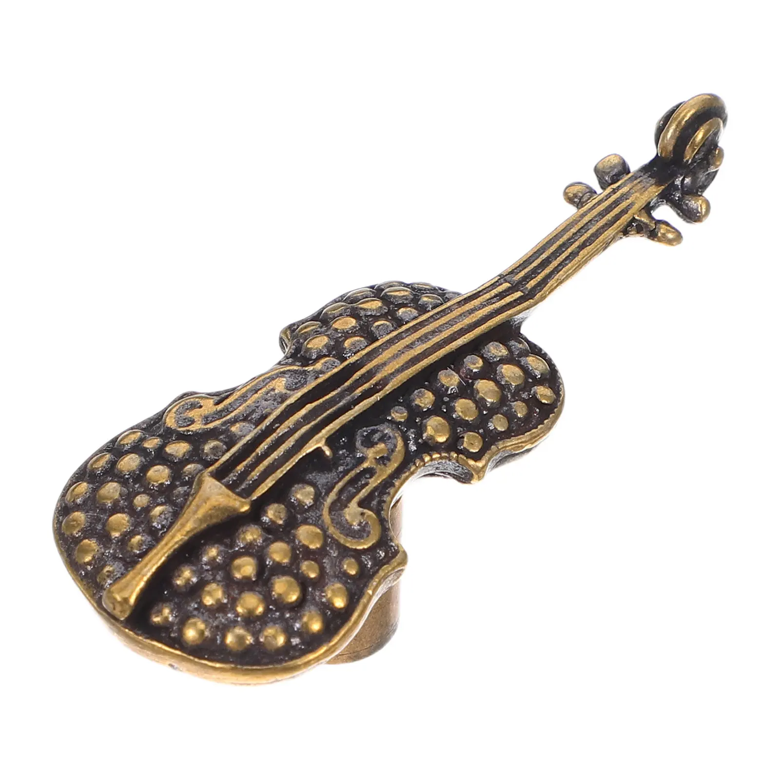 Brass Room Drawer Pulls Light Brown Violin Shaped Wardrobe Handles Musical Instrument Decor Cabinet Hardware