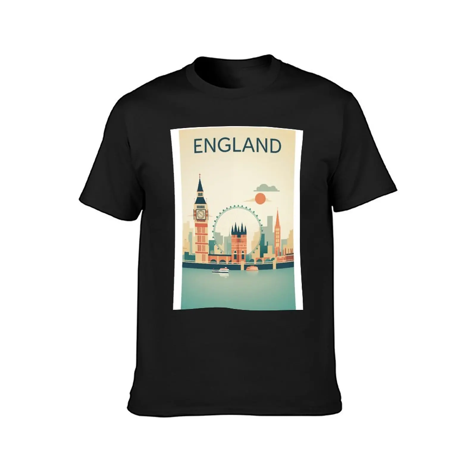 ENGLAND Traditional Travel Poster T-Shirt graphics for a boy cute tops t shirt for men