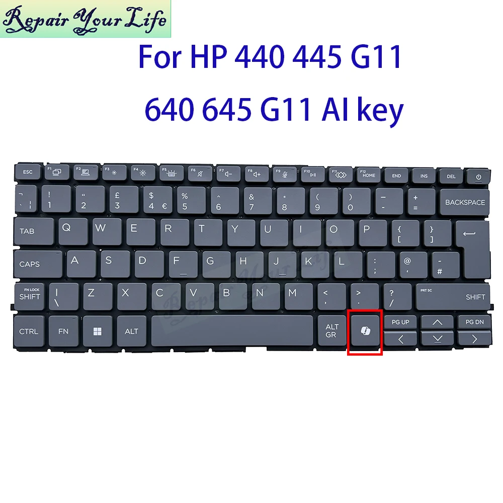Teclado Retroiluminado RU/RUS para HP EliteBook 640 645 G11 ProBook 440 445 G11 - Teclados de Notebook com Retroiluminação