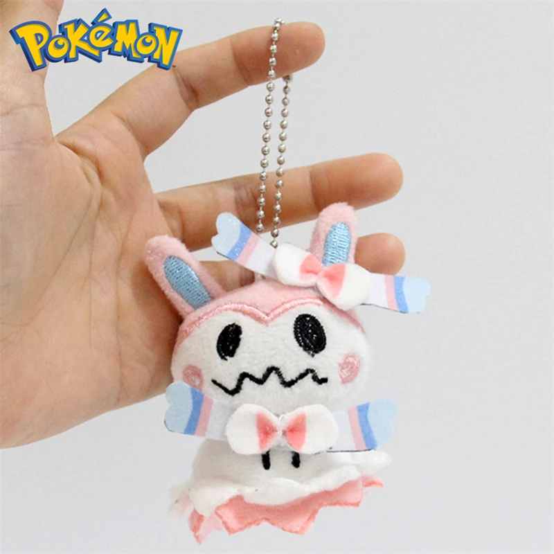 Pokemon Q-Version Mimikyu Cos Sylveon Umbreon Eevee Plüschtiere Schlüsselanhänger Snom ‌ ‌ Pyukumuku ‌ ‌ Zoroark Plüschpuppen Anhänger für Kinder – Detail 12