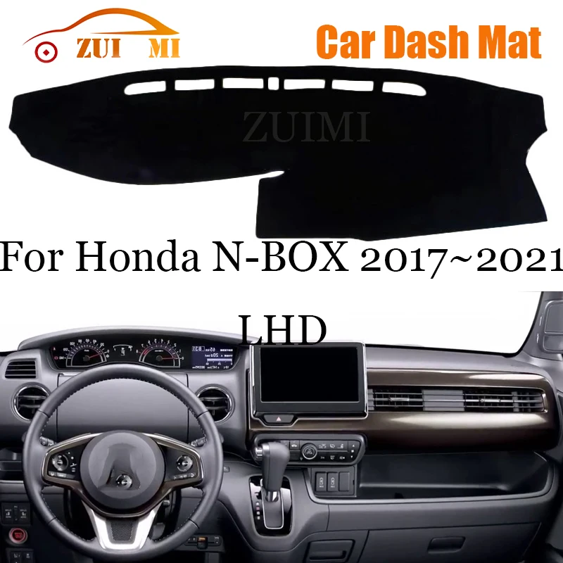 

ZUIMI Dashboard Cover Dash Mat Dashmat For Honda N-BOX 2017~2021 LHD RHD Dash Board Cover Pad Sun Shade