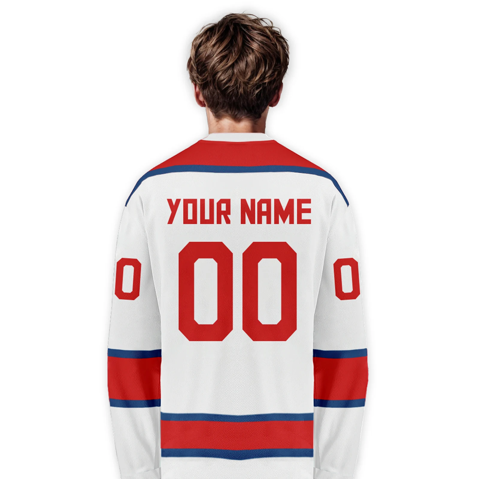 Custom Czech Republic Hockey Jersey with Name Number Personalized Team Gear for Men Women Youth Kids Czech Ice Hockey Fan Shirt