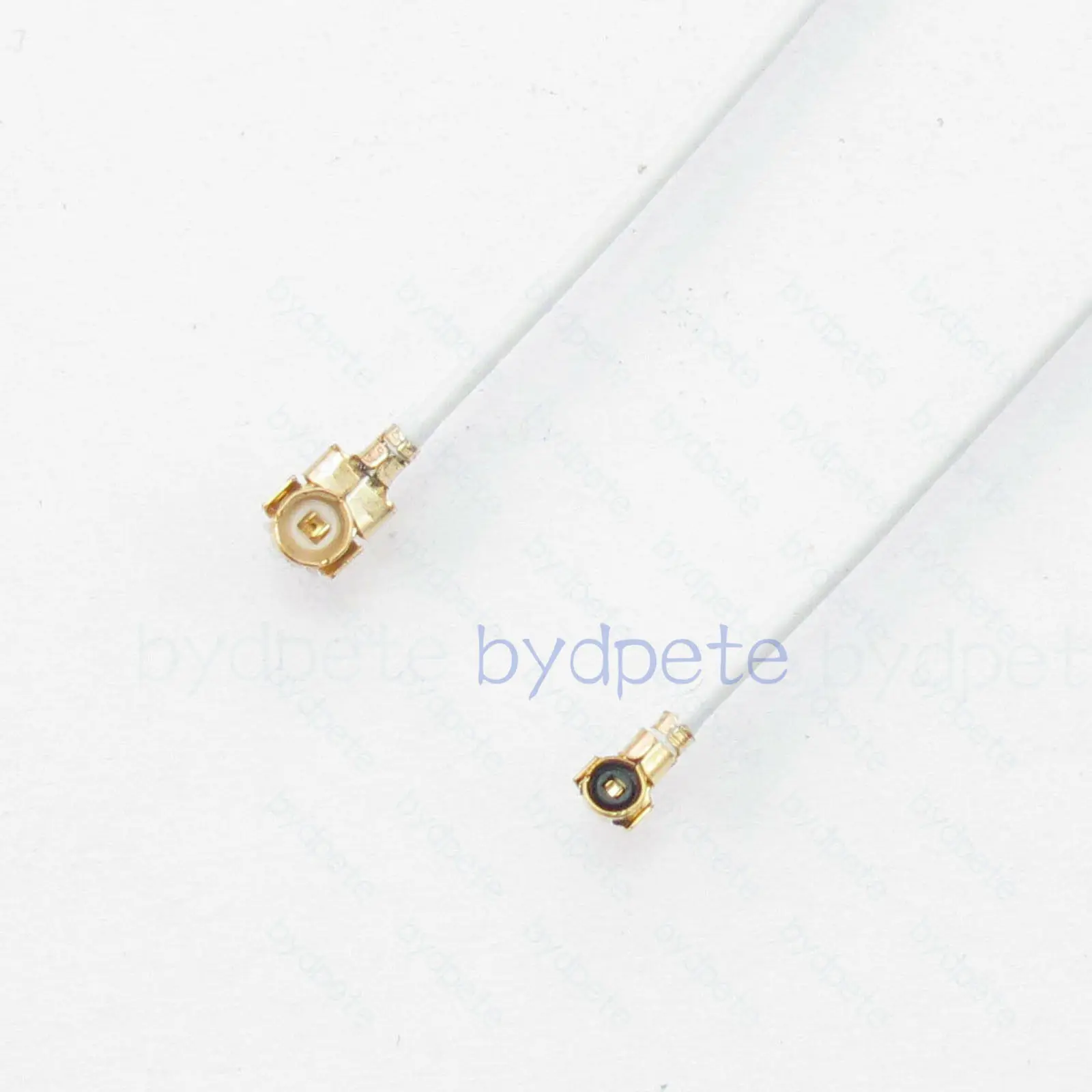 U.FL UFL to MHF4 Plug Right Anlge White 0.81mm Pigtail Coax Cable 50ohm IPX On PCB Mount Socket Jack Female Connector