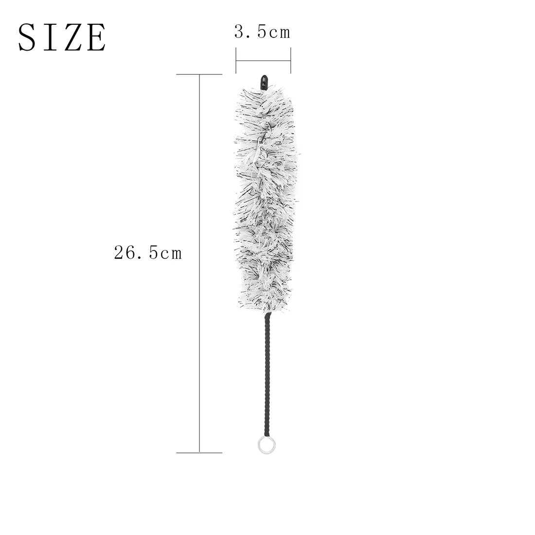 Escova de limpeza de clarinete através da tira, tubo de clarinete, escova de câmara interna, ferramentas de manutenção e cuidados, acessórios para instrumentos de sopro