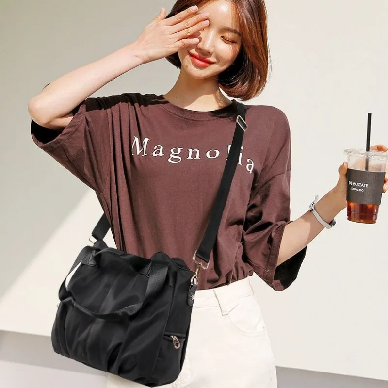 New Style Multi-pocket Tote Bag Commuting Crossbody Bag Fashion All-match Portable One Shoulder Mother Nylon Bag