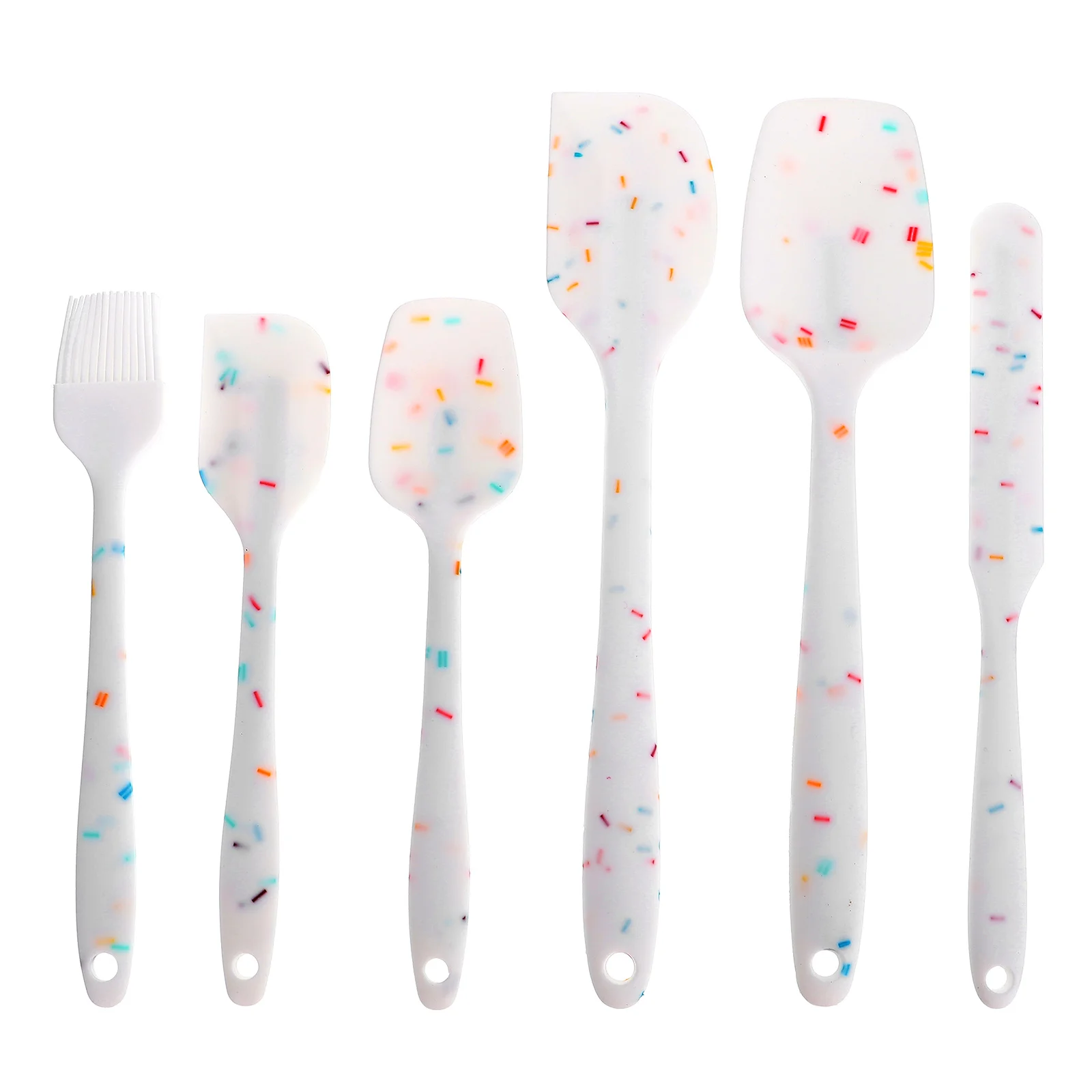 

1 set Kitchen Set Food Grade Silicone Spatula Cake Baking Oven Cream Tool Smooth Surface Easy Clean Handle Non Slip Grip