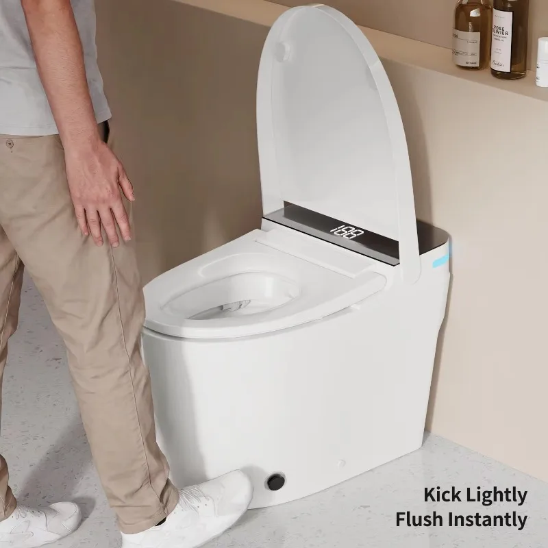 CUPC ETLcertified110V American standard automatic flushing water-saving extended smart bidet toilet with remote control function