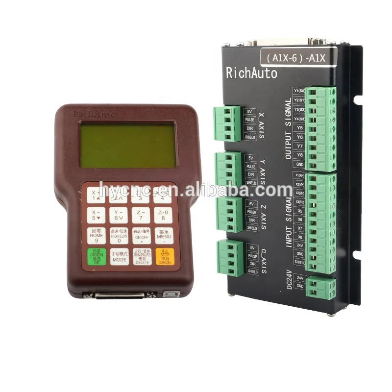 Richauto dsp A15 controller is suitable for Chinese three-axis multi-axis motion numerical control router control syste