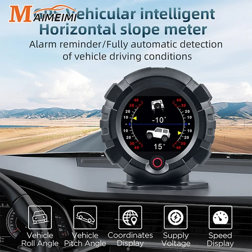 X95 GPS HUD pantalla frontal de coche 4x4 inclinómetro todoterreno ángulo de pendiente velocidad sincronización satelital accesorios de coche medidor multifunción