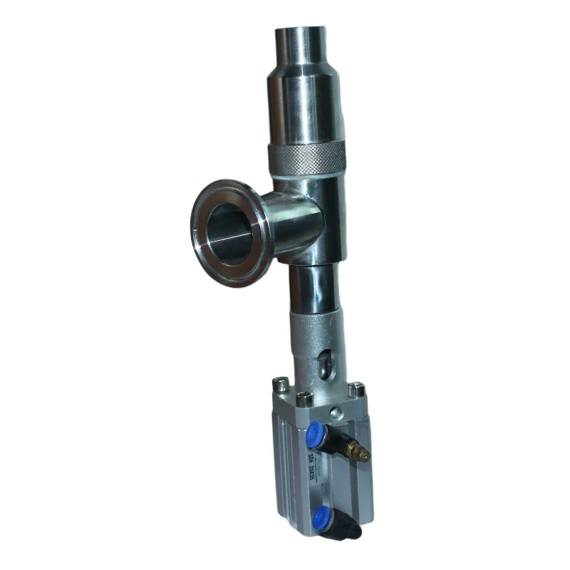 Anti-drop filling head filling valve of filling machine 32mm insert pipe or 50.5mm disk connector SS304 stainless filler DN25mm