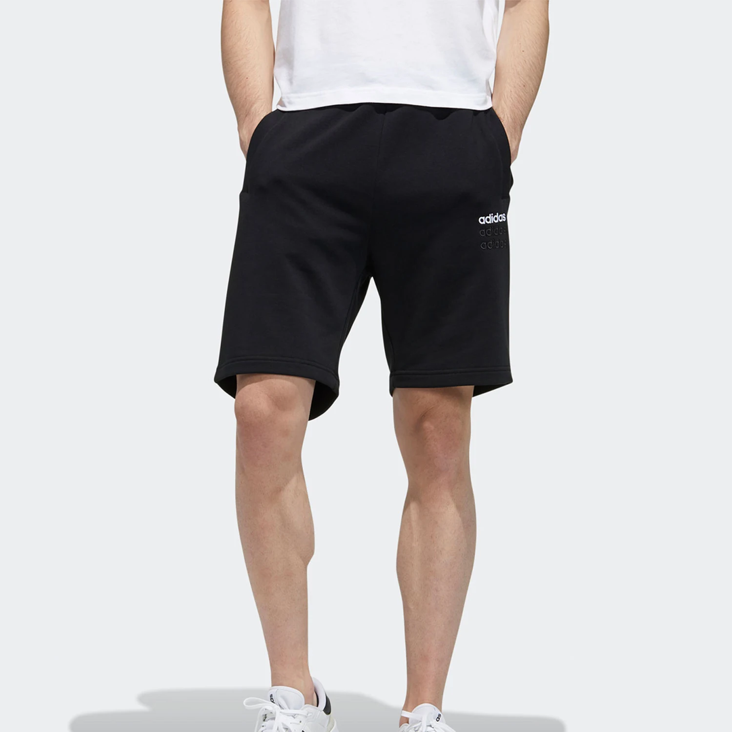 

Оригинальные мужские трикотажные спортивные шорты Adidas Neo свободного кроя на шнуровке GP4899