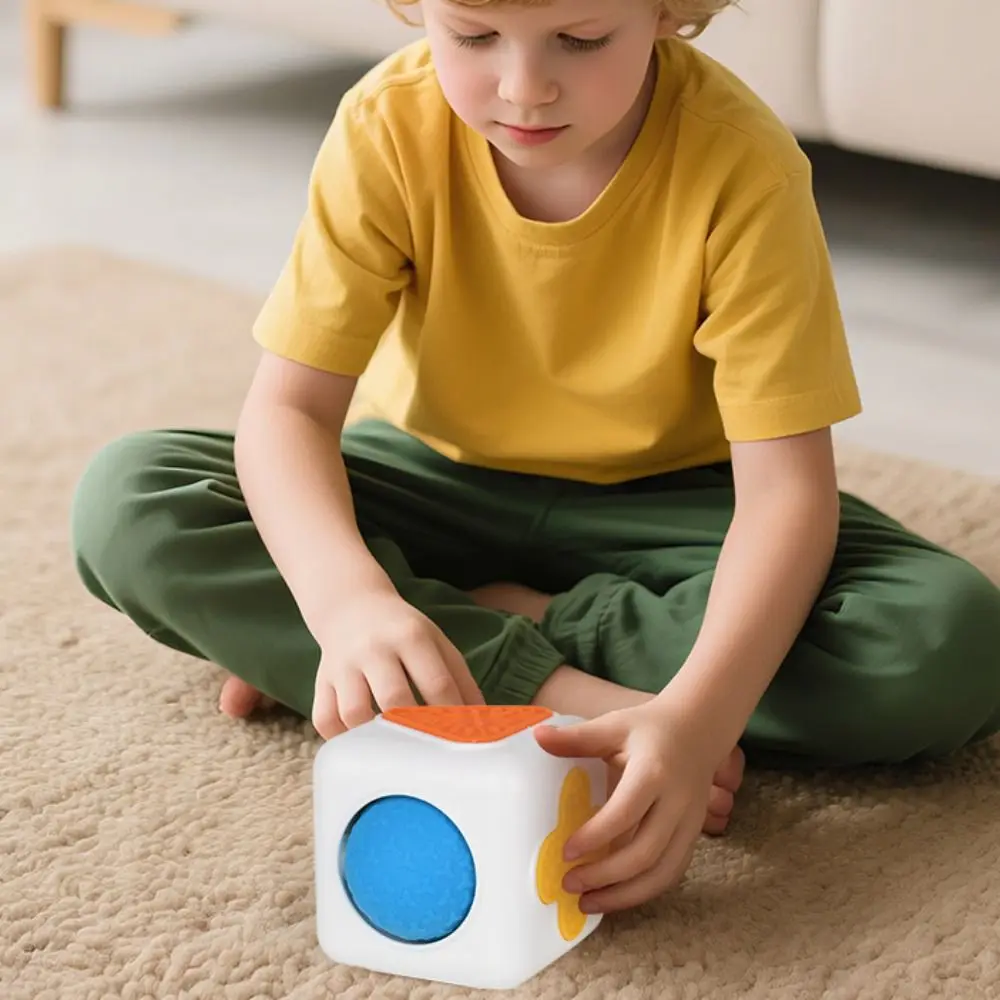 多面感覚六面体幾何学六面体 3D 立体感覚キューブシリコーン材料幾何学指先ローラー