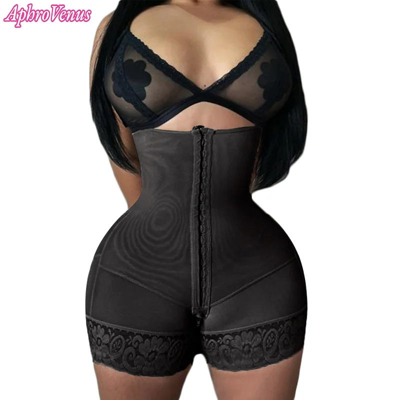 

Fajas Colombia Postpartum Girdles to Reduce Abdomen and Waist with 2 Rows Of Hooks For Women Compression Adjustment Shapewear