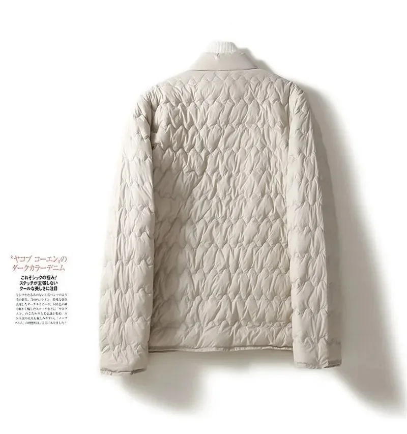 เสื้อแจ็คเก็ตผ้าฝ้ายบุใยสังเคราะห์แบบใหม่ ปี 2024 สำหรับผู้หญิง น้ำหนักเบา สั้น แฟชั่น ปาร์ก้า ฤดูหนาว อุ่น  เสื้อโค้ทบุใยสังเคราะห์ผ้าฝ้ายทรงหลวม สไตล์เกาหลี เสื้อคลุมตัวนอก