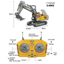 RC Excavator 2.4GHz 6 Channel Toy for Kids Christmas #6