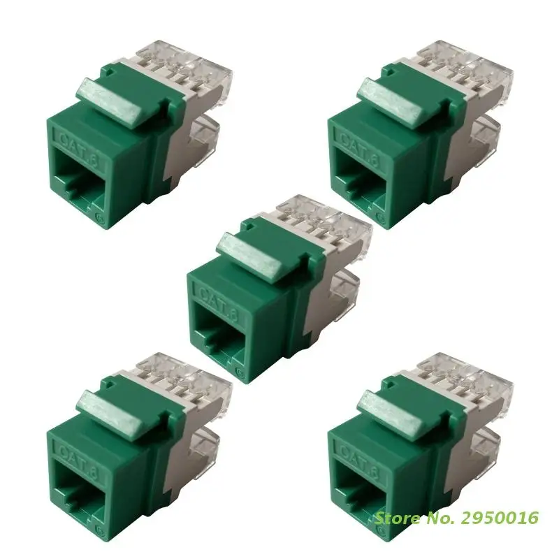 Сетевой модуль информационный гнездо RJ45 8P8C 5 шт., адаптер Keystone Jack Standard