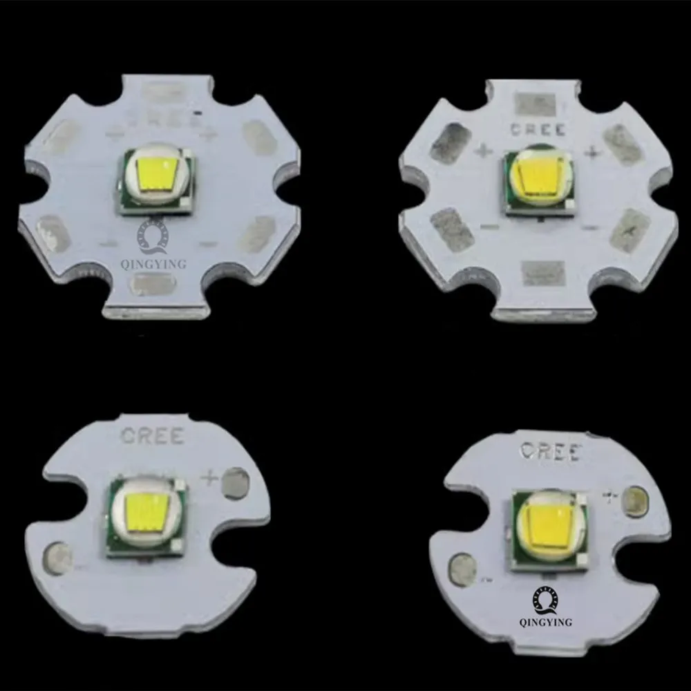 10 sztuk XML xm-l T6 LED T6 U2 10W biały ciepły biały wysokiej dioda LED dużej mocy z 16mm 20mm PCB do majsterkowanego