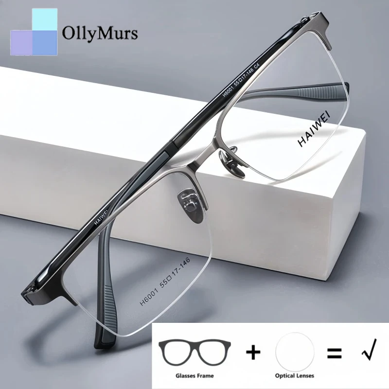 

Очки OLLYMURS для деловых мужчин: полуоправа, фотохромные, мультифокальные, квадратные, с защитой от синего света, по рецепту