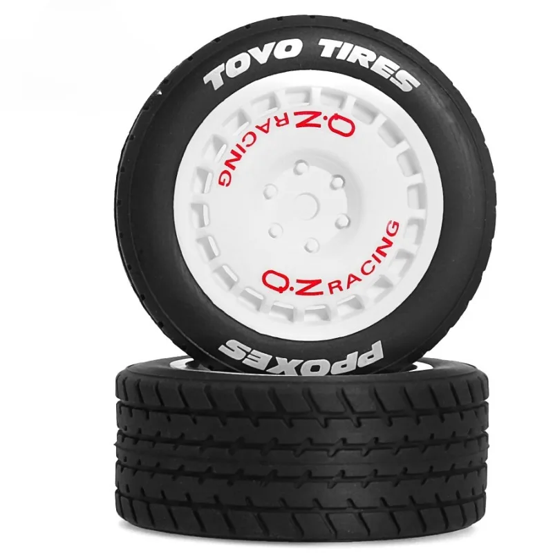 1/10 1/14 RC Rally Racing Drift Tires On Road Car Резиновые шины 60D 12mm Hex для HPI HSP KYOSHO Tamiya XV01 TT02 PTG2 TA06 Фото №6