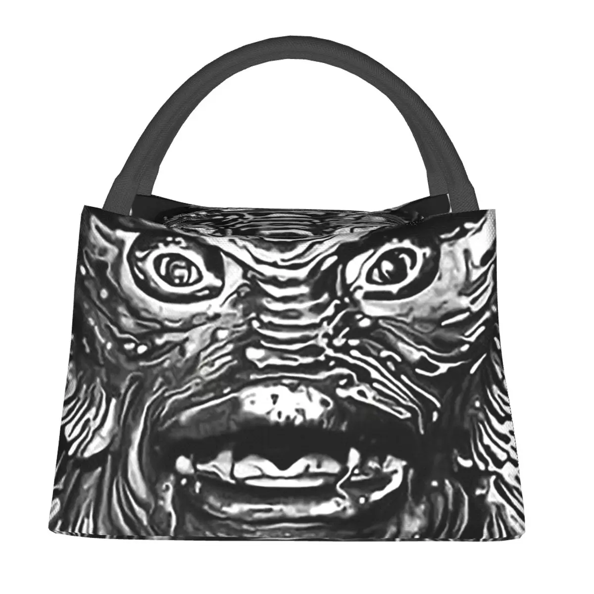 Creature From The Black Lagoon Lunch Bags Insulated Bento Box Lunch Tote Picnic Bags Cooler Thermal Bag for Woman Girl Travel