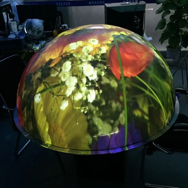 Interaktion halbkugel förmige Bildschirm System projektion