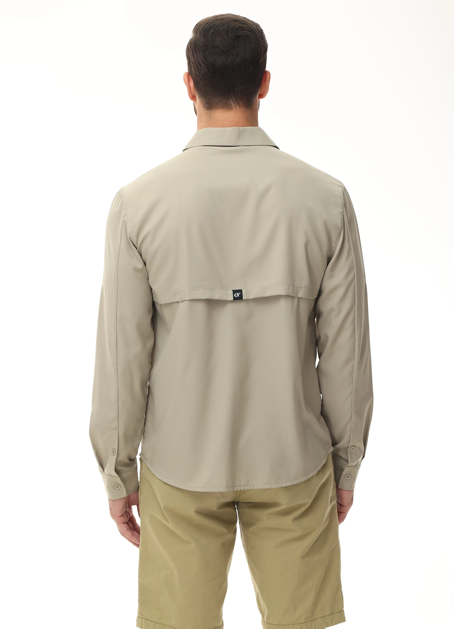 Langarm-Angelhemden für Herren, UPF 50+, Sonnenschutz, atmungsaktiv, leicht, für Reisen, Arbeit, Button-Down-Hemd mit Reißverschlusstasche – Detail 25