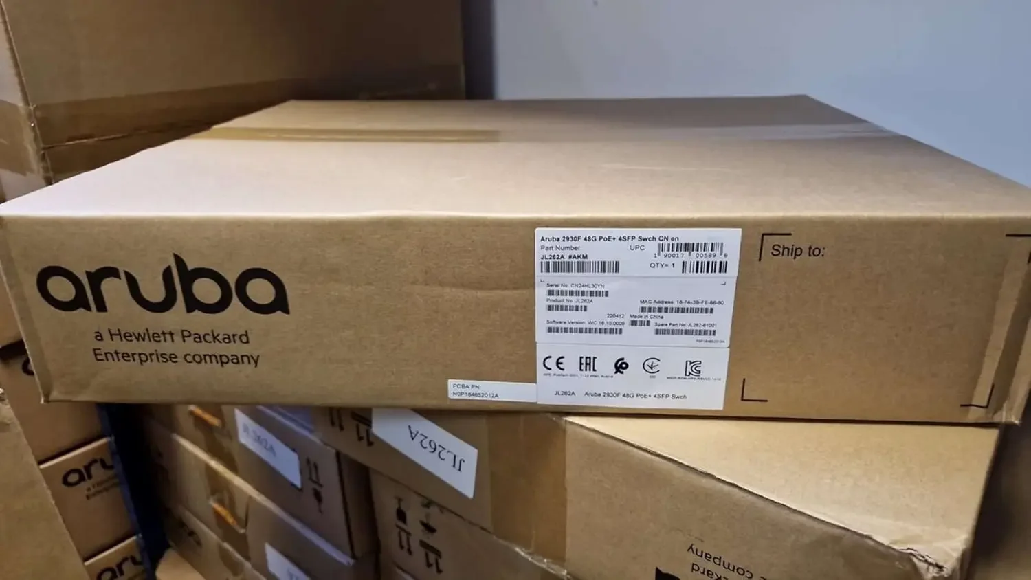 Brand New HPE Aruba 10G SFP+ LC LR 10km SMF Transceiver J9151E from the Networking Ethernet & Communication Modules Category