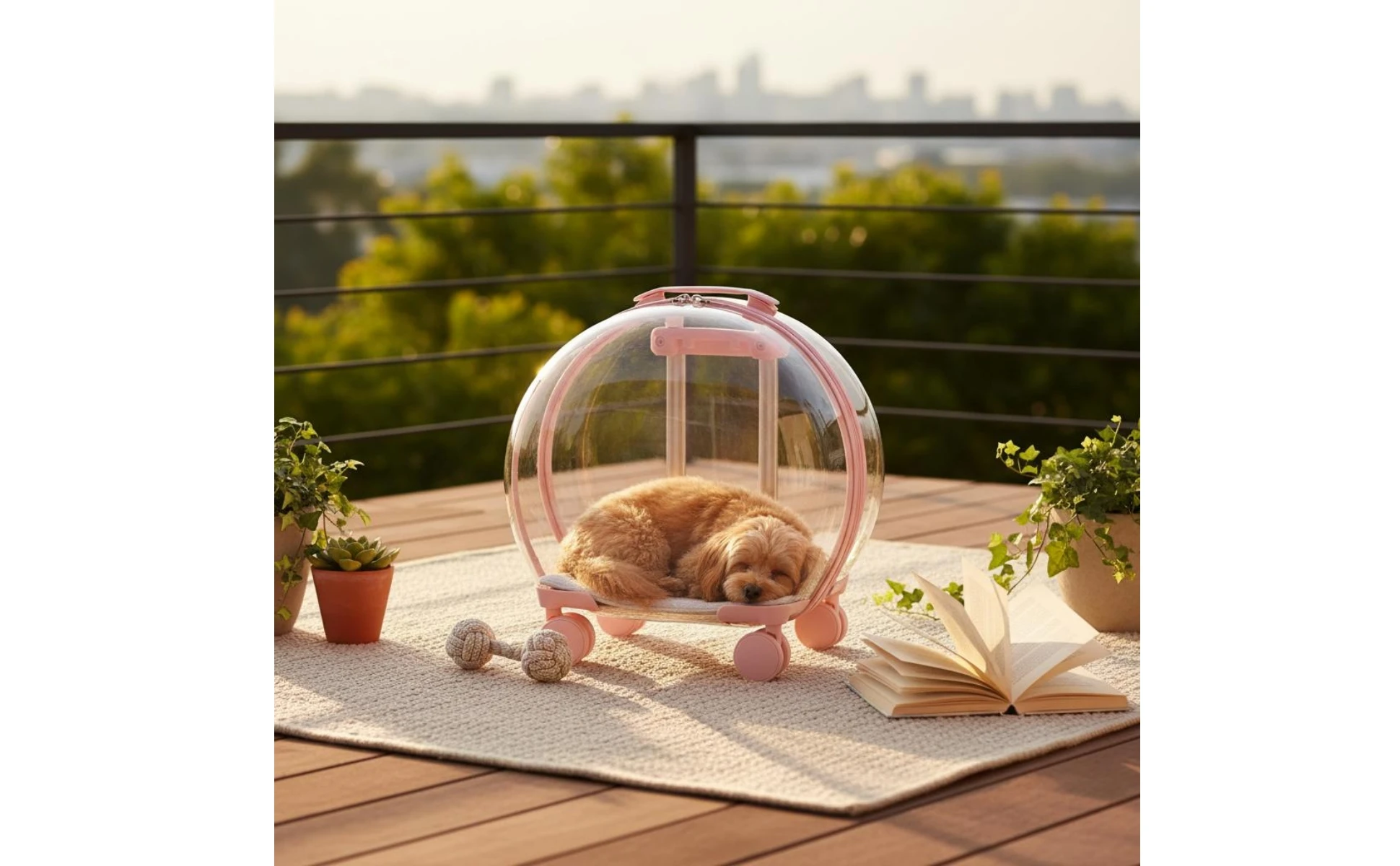 Transparent Pet Carrier Large Capacity Feline Carrier Trolley Feline Trolley Case Telescoping Handle Clear Shell for Travel Transparent Pet Carrier Large Capacity Feline Carrier Trolley Feline Trolley Case Telescoping Handle Clear Shell for Travel