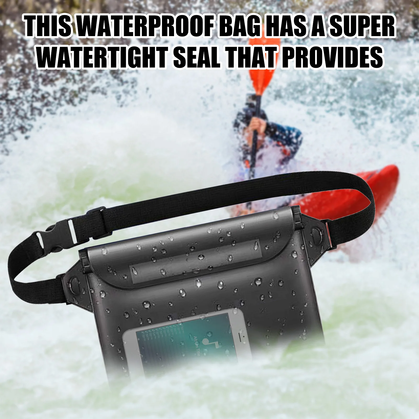 Waterproof Phone Pouch Underwater Phones Protected Waist Bag For Drift Diving Boating Kayaking Rafting Mobile Phone Bags Case