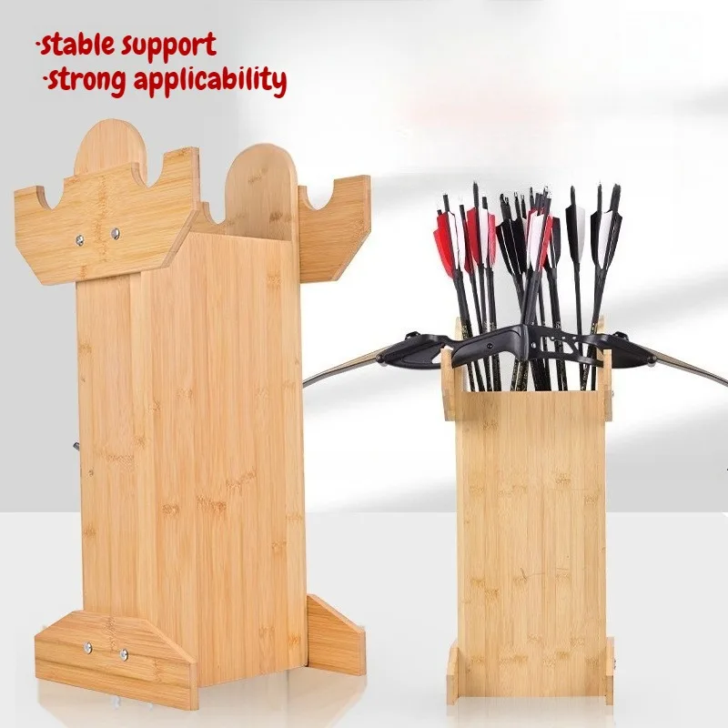 Durable Wear Resistant Bow Stand Lightweight Bow and Arrow Portable Easy Installation Hunting Supplies with Large Space