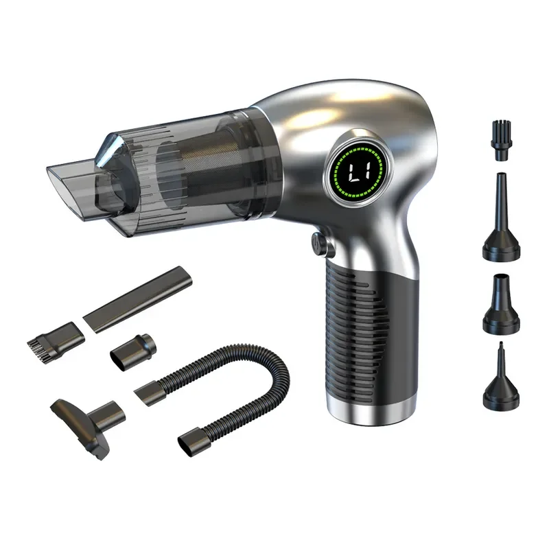 Portable Wireless Vacuum Cleaner Handheld Brushless Motor Car Home Dual Use Strong Suction Blower Dust Removal Tool for