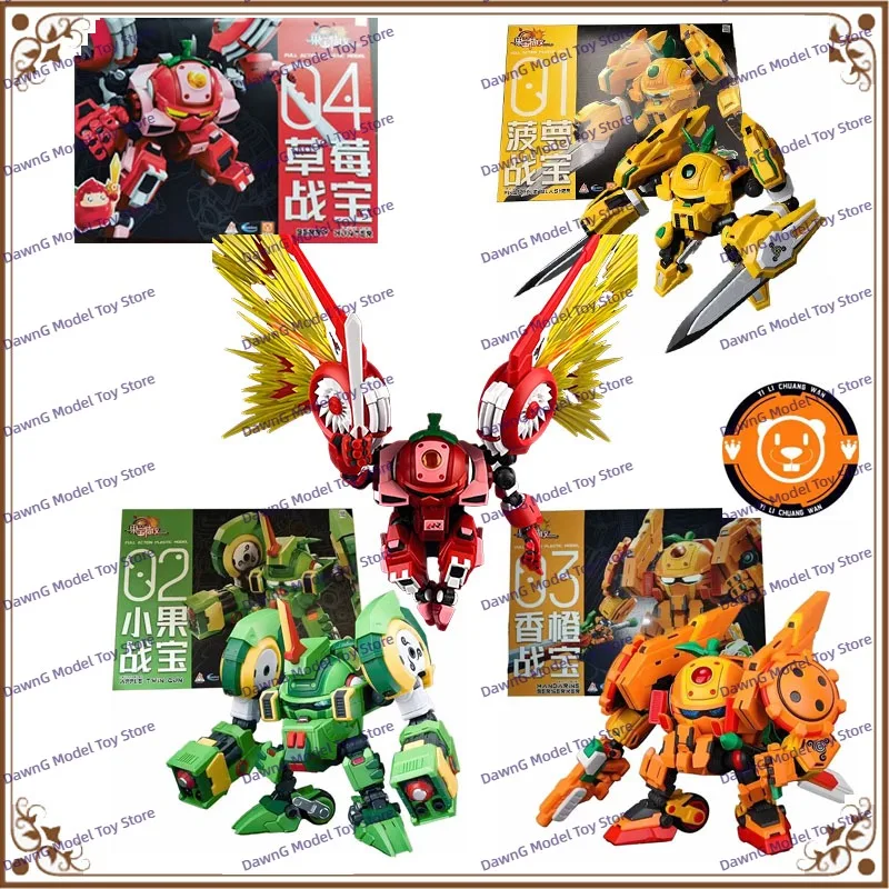 

Original FRUITY ROBO BERRY HUNTER PINEAPPLE SLASHER Anime Action Figure Assembly Model Toys Collectible Model Ornaments Gifts