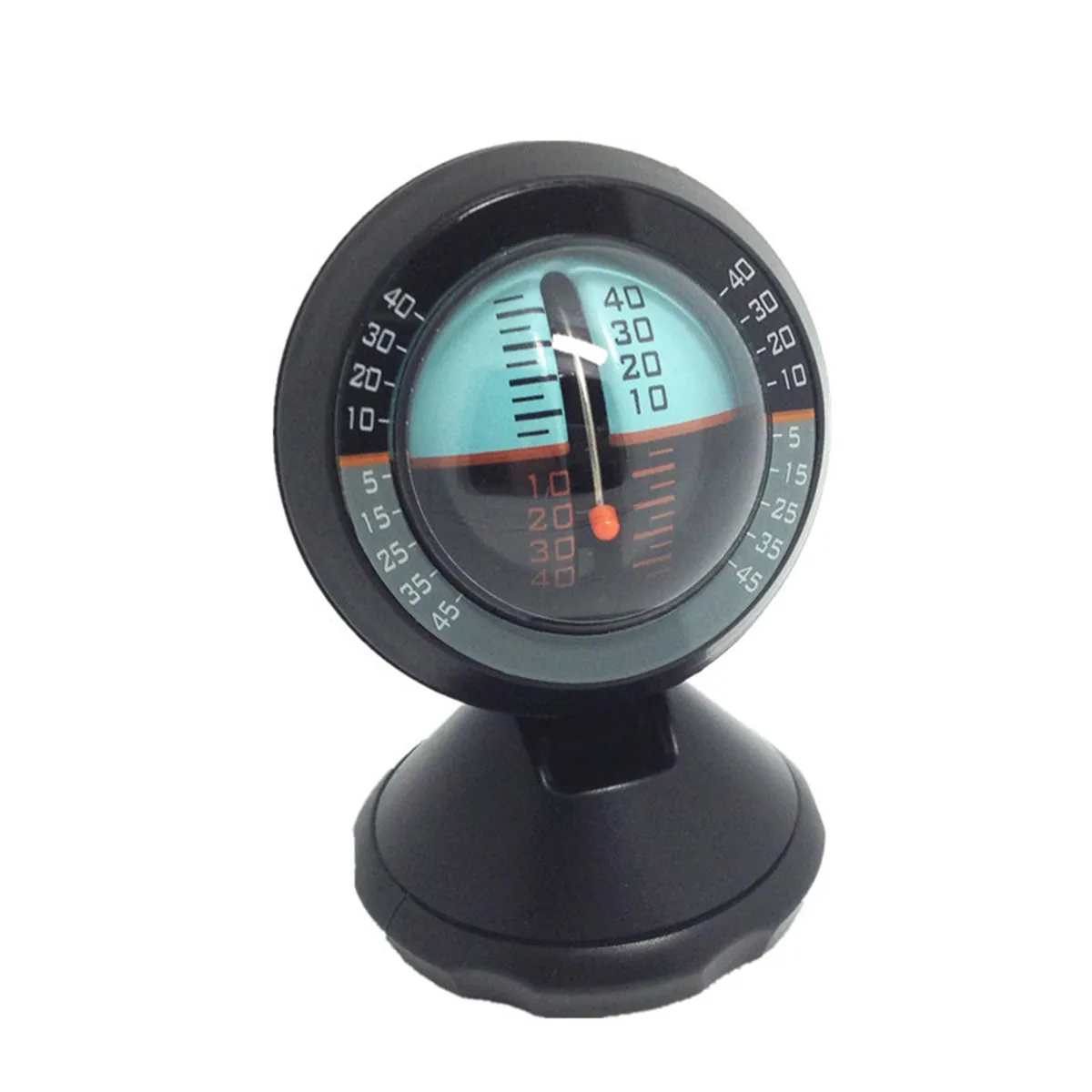 Car Level Indicator Inclinometer for Angle and Slope Monitoring Easy Read Dial Black Automotive Tilt Gauge Safety Tool