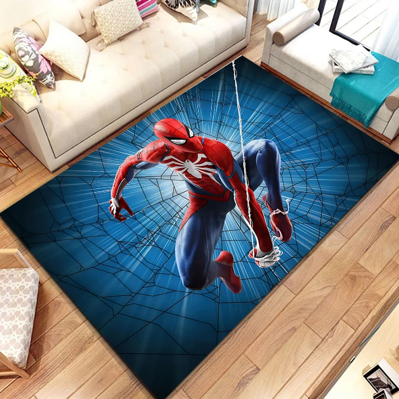 Disney-Tapis anti-ald SpidSuffolk pour enfants, tapis 3D pour la maison, le salon, la cuisine, la chambre, le canapé, les virus de porte, les polymères de sol, la décoration cadeau