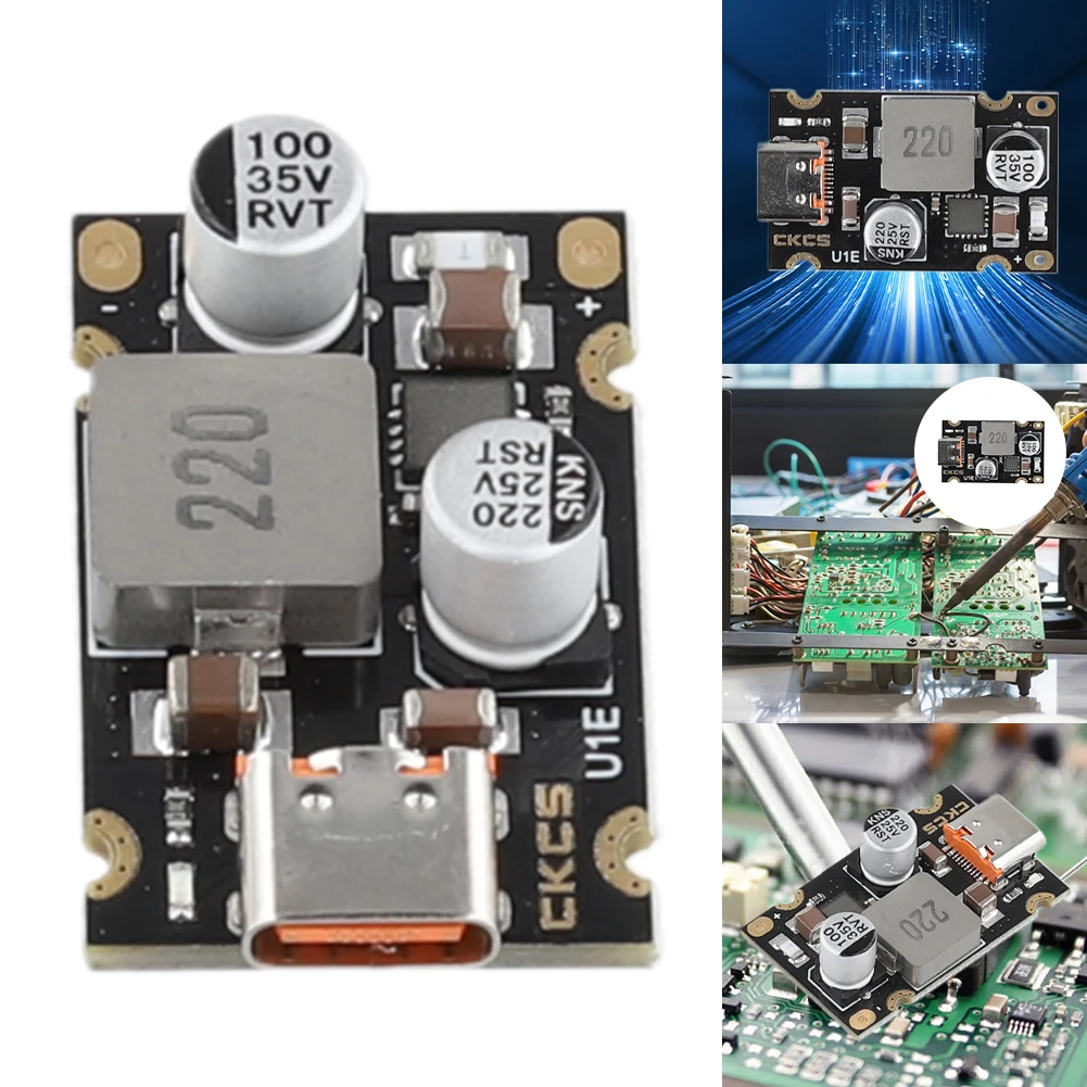 Módulo de carregamento rápido PD65W Tipo-C Interface Adaptador de carga rápida DC8-32V Proteção de carregamento PD3.1 QC3.0 SCP FCP BC1.2 PPS